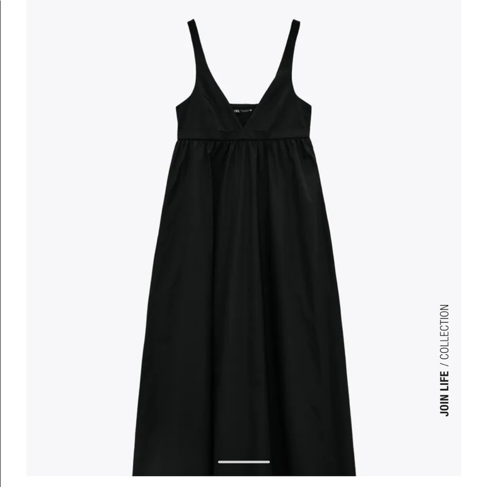 NWT ZARA VOLUMINOUS POPLIN DRESS SIZE M